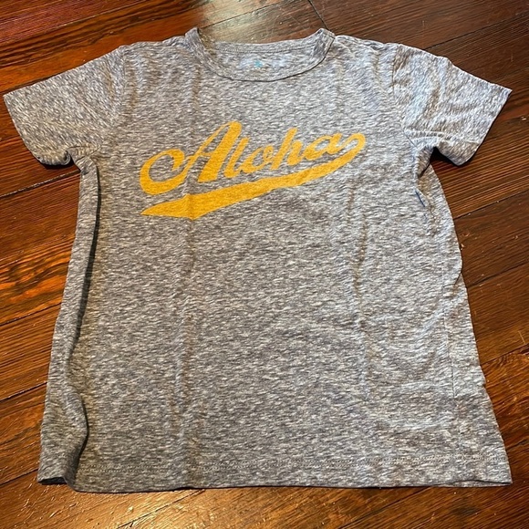 J.Crew Crewcuts Kid’s Gray Graphic T-Shirt Size 6-7 - Picture 1 of 6